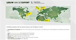 Desktop Screenshot of leeuwvandeexport.be