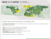 Tablet Screenshot of leeuwvandeexport.be